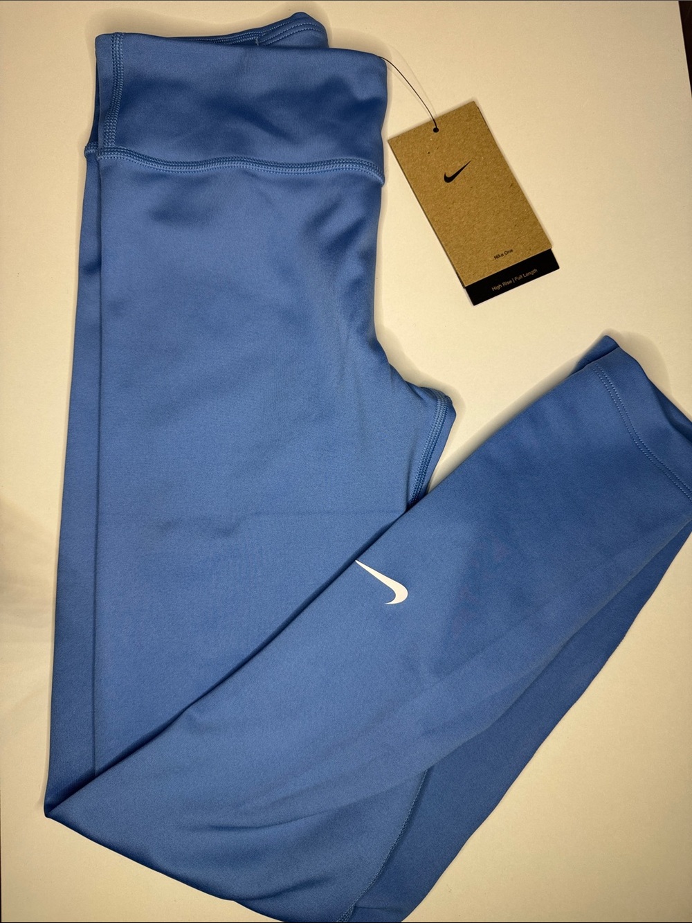 Nike Kids Light Blue High Rise Dri Fit Leggings M - Picture 2 of 5